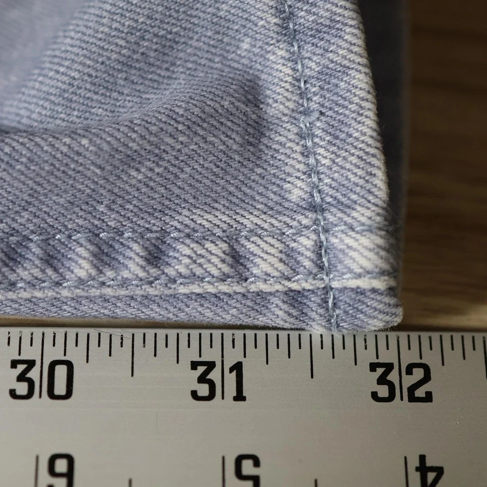 Rag & Bone Jeans Mens 32x32 French Blue Fit 1 Skinny Acid Wash Stretch Distress
